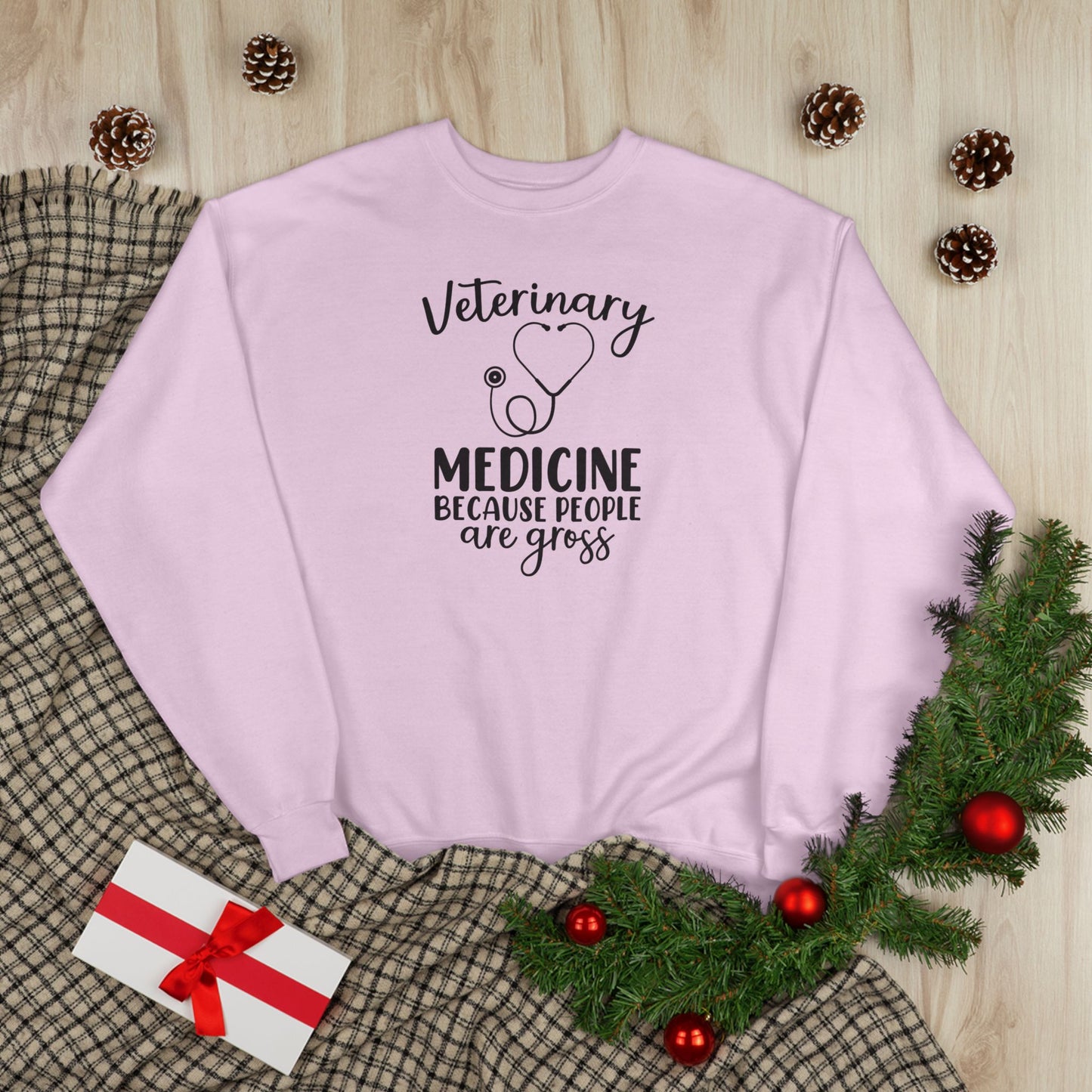 Veterinary Medicine Because People Are Gross | Unisex EcoSmart® Crewneck Sweatshirt