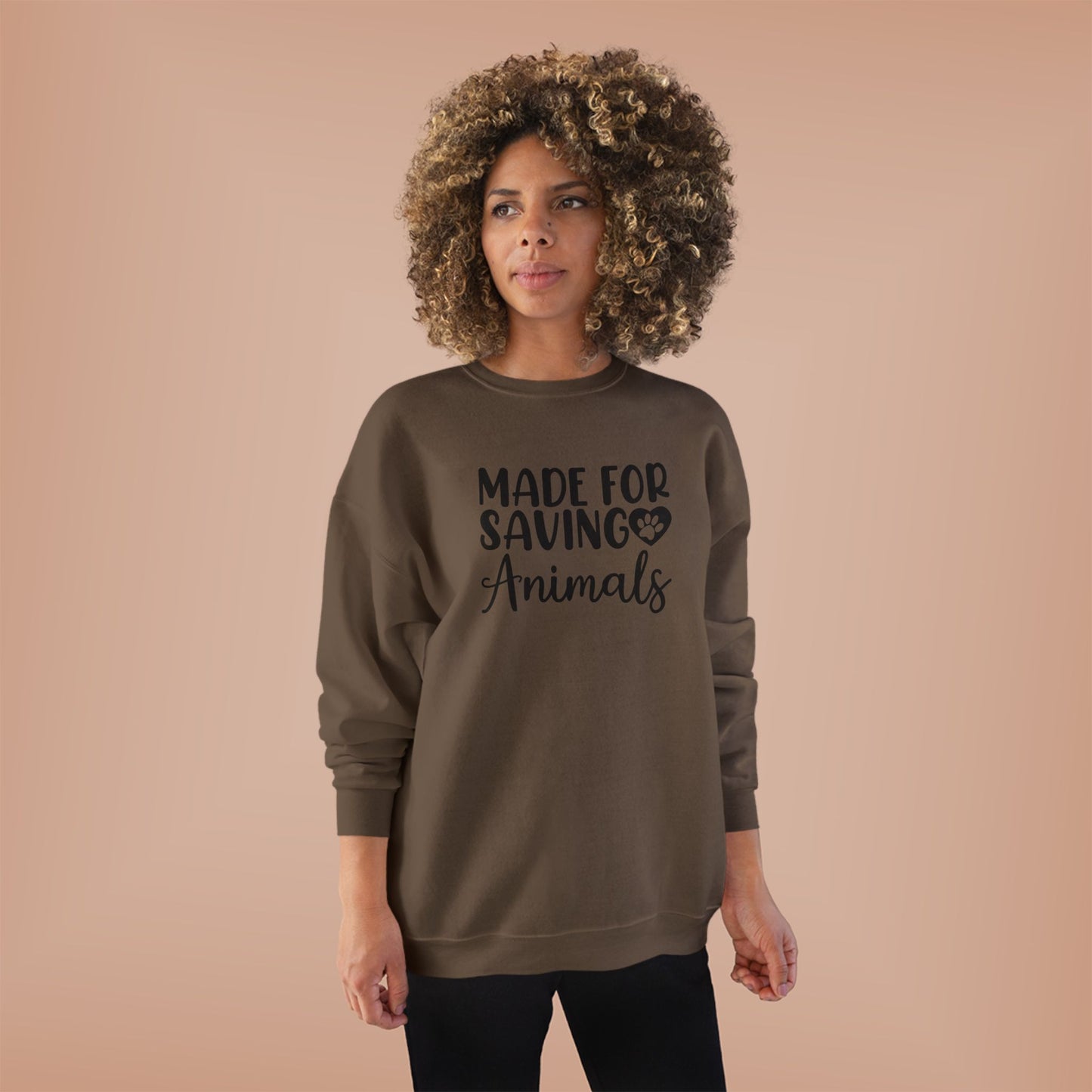 Made for Saving Animals | Unisex EcoSmartĀ® Crewneck Sweatshirt