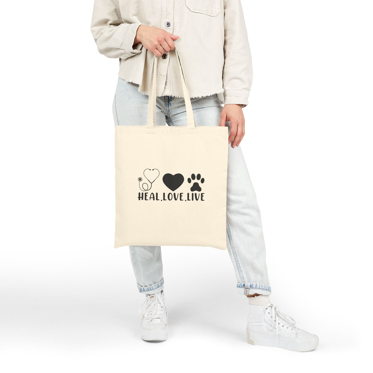 Vet Girl Like a Regular Girl But Way Cooler | Cotton Canvas Tote Bag
