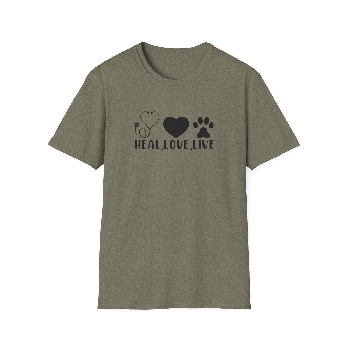 Heal. Love. Live. | Unisex Softstyle T-Shirt