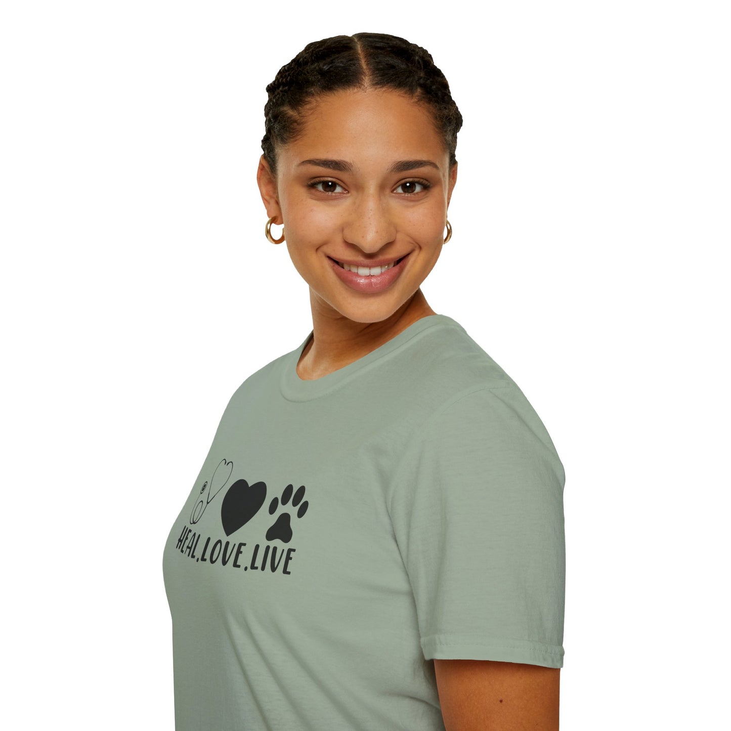 Heal. Love. Live. | Unisex Softstyle T-Shirt