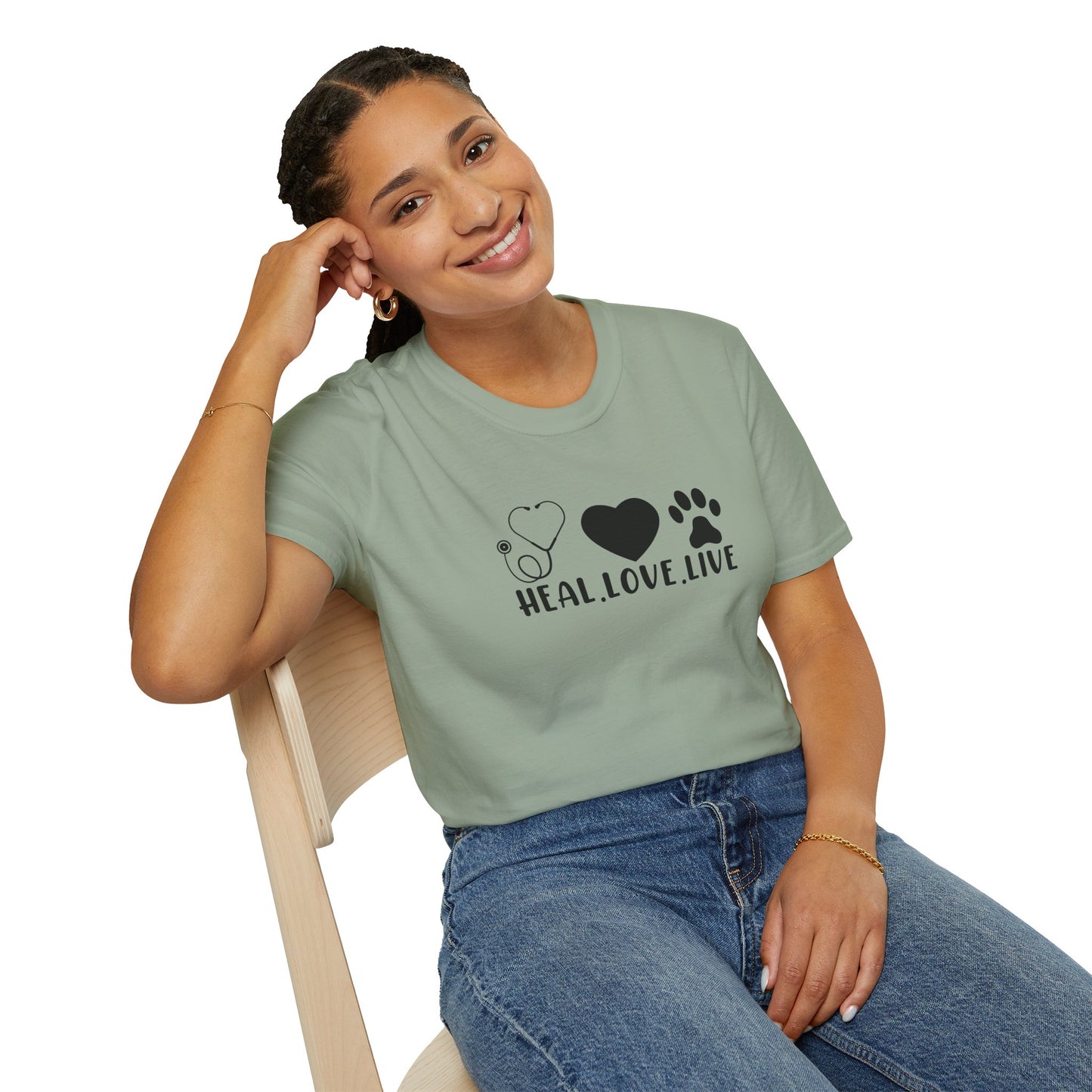 Heal. Love. Live. | Unisex Softstyle T-Shirt