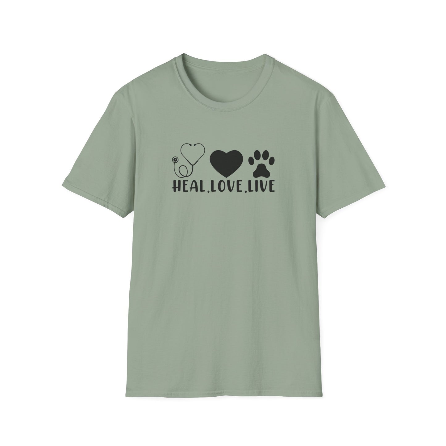Heal. Love. Live. | Unisex Softstyle T-Shirt