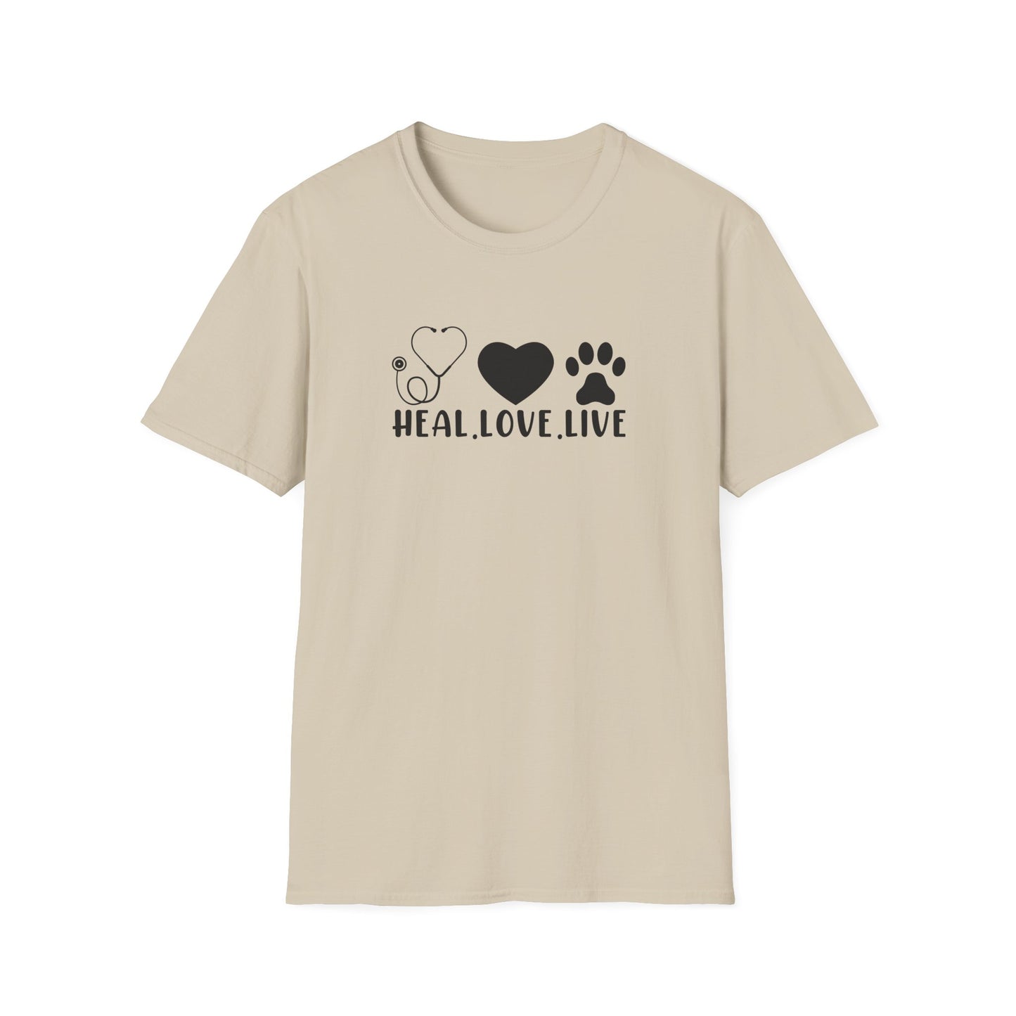 Heal. Love. Live. | Unisex Softstyle T-Shirt