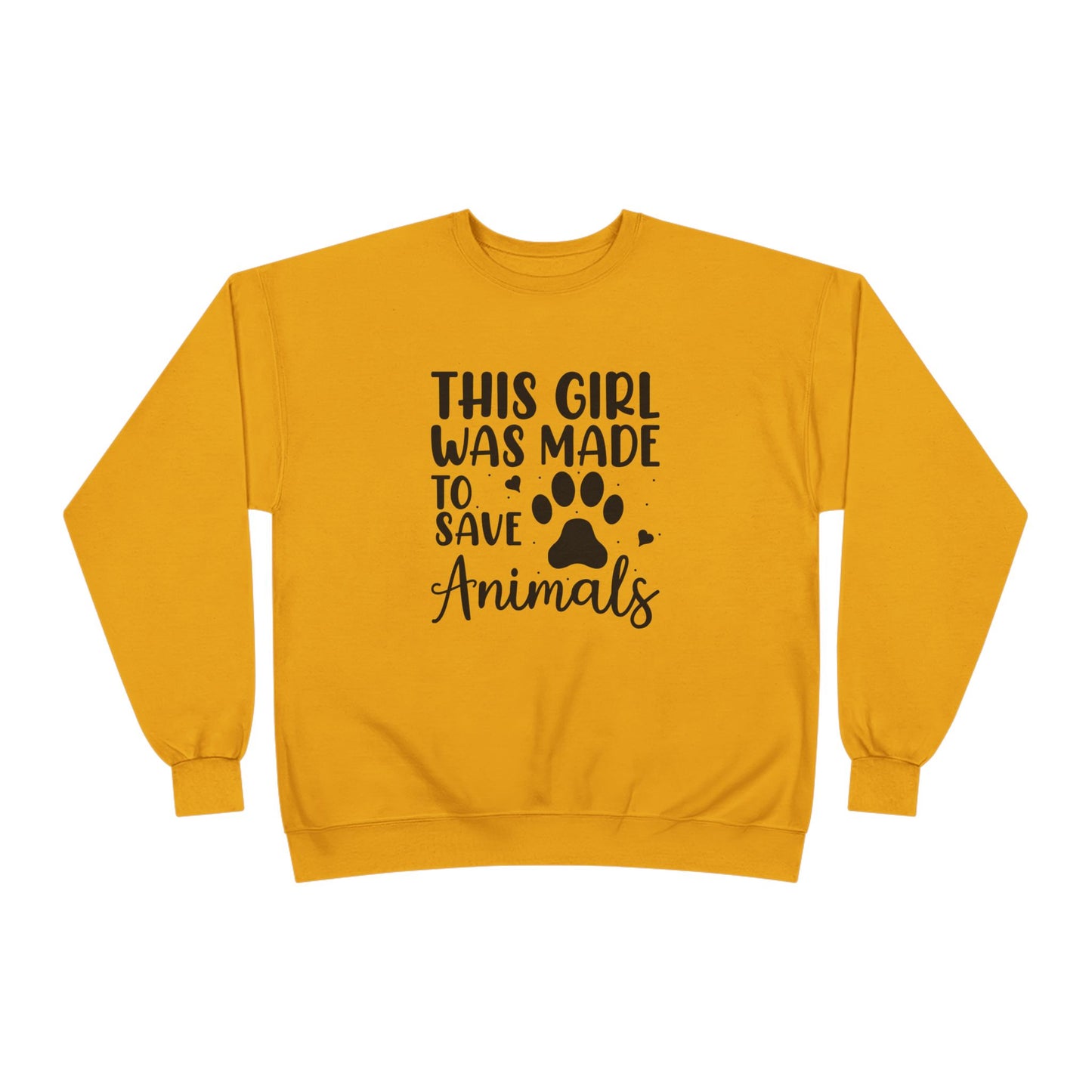 This Girl Was Made to Save Animals | Unisex EcoSmart® Crewneck Sweatshirt