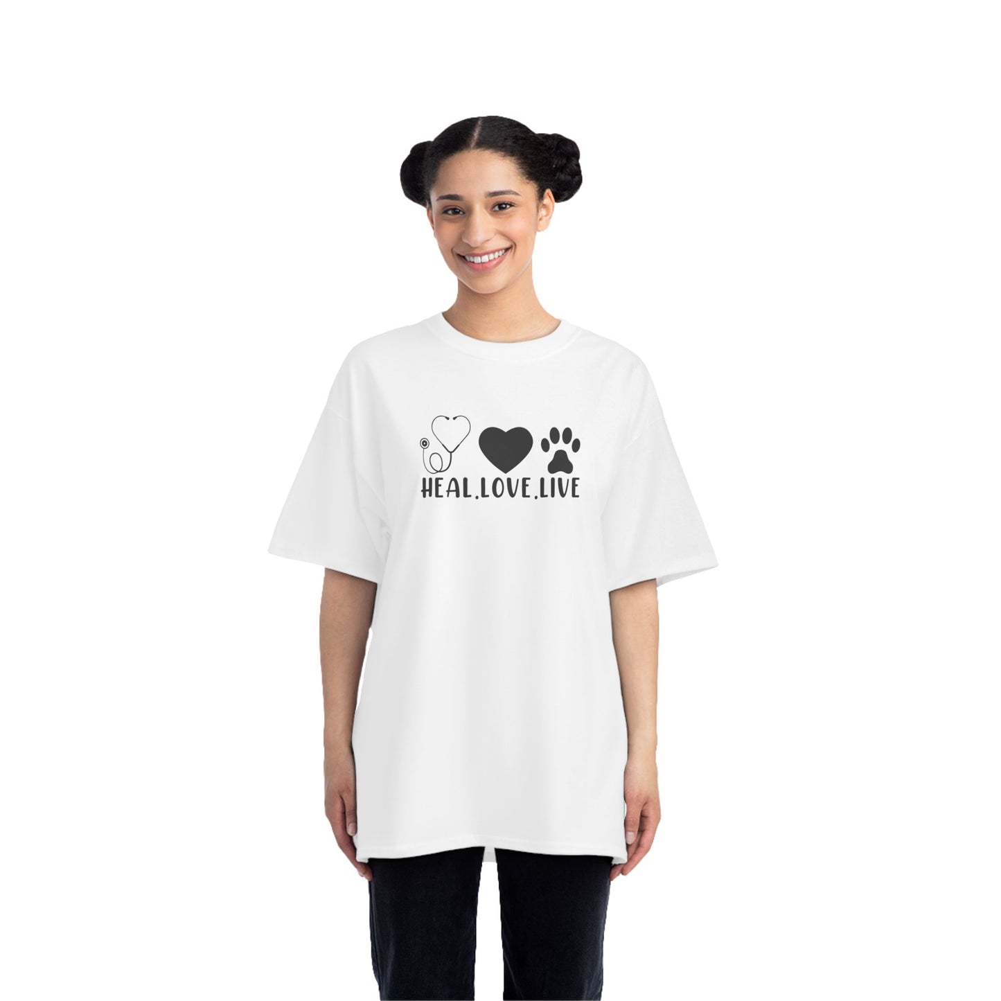 Heal. Love. Live.  | Beefy-T®  Short-Sleeve T-Shirt