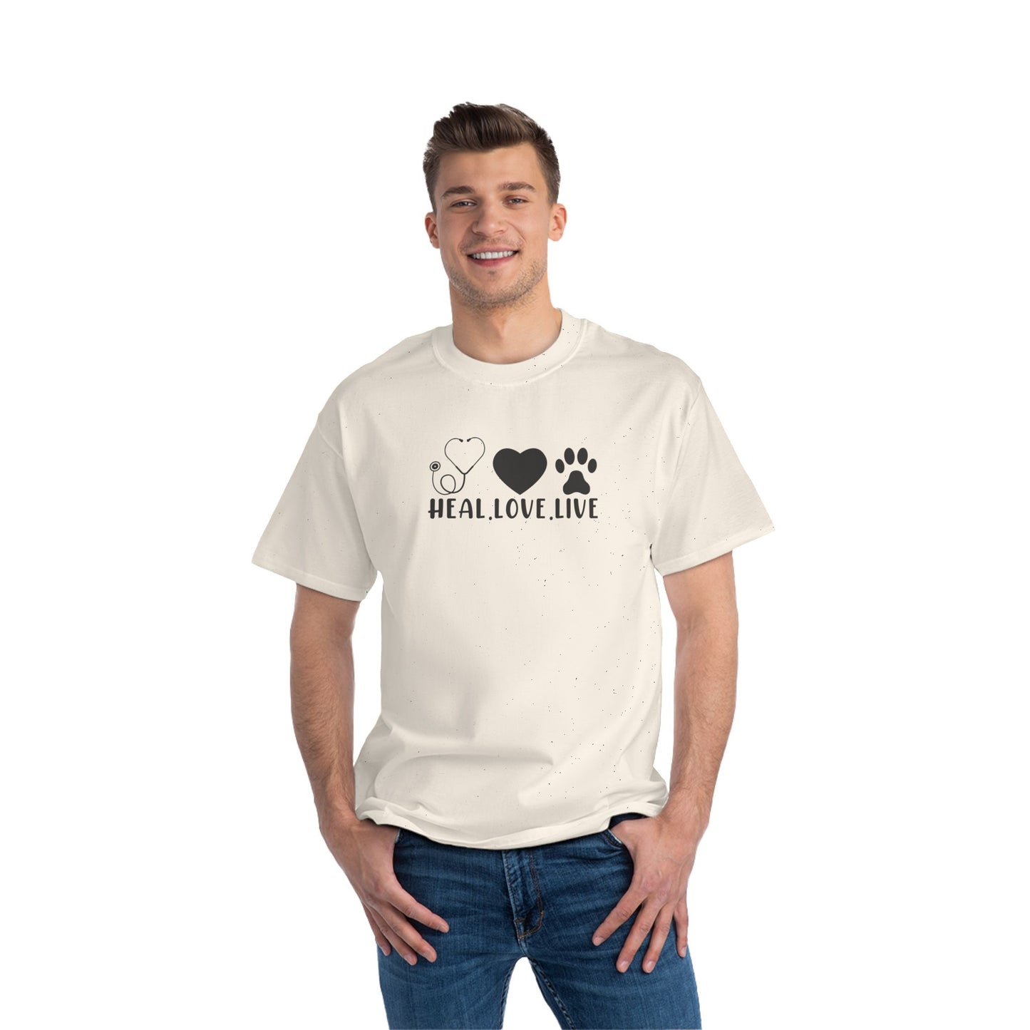 Heal. Love. Live.  | Beefy-T®  Short-Sleeve T-Shirt